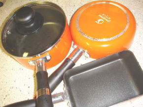 オレンジページスタイルのお弁当用ミニ鍋＆フライパン＆玉子焼き